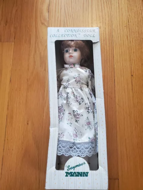 Seymour Mann Connoisseur Collection 17" Porcelain Doll Orig. Box - Brigitte