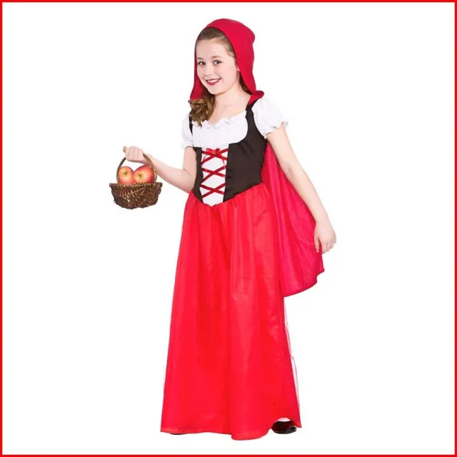 Costume Carnevale Bambina Da Cappuccetto Rosso Travestimento Di Halloween Bimba