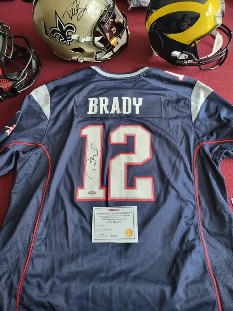 Tom Brady Signed New England Patriots Nike NFL Replica Game Jersey (Tristar) Tom Brady Signed New England Patriots Nike NFL Replica Game Jersey (Tristar)
