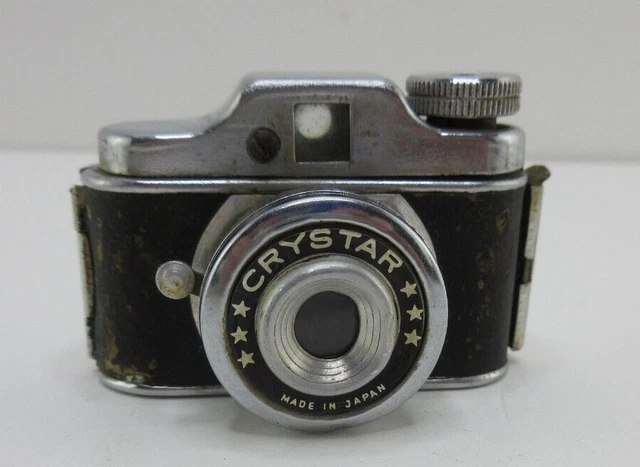 "Mini cámara espía vintage Crystar Japón década de 1950 miniatura 2"