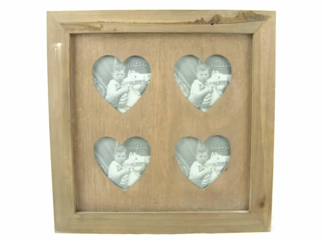 Brauner Fotorahmen aus Holz, antiklook, shabby chic 10 x 10 cm , Fotorahmen