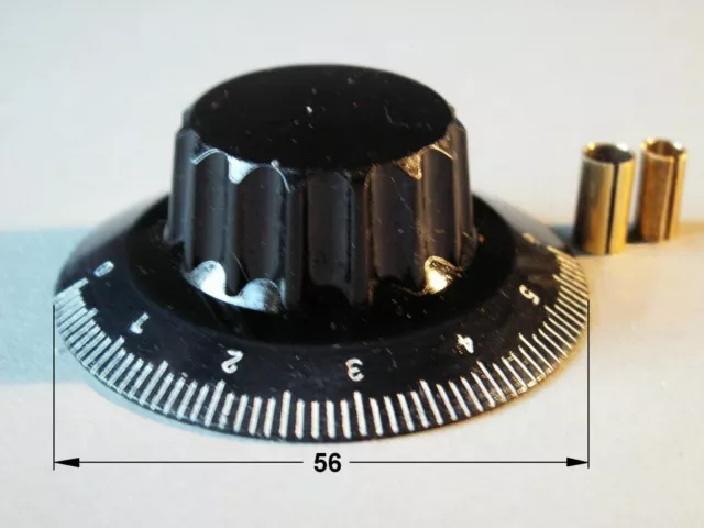 Präzise Drehknopf-Replika 56 mm Durchmesser,
