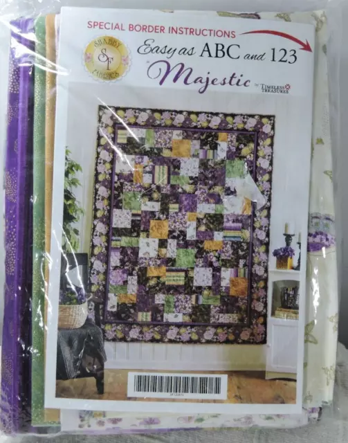 Timeless treasures Majestic Quilt ABC 123 beautiful fabrics