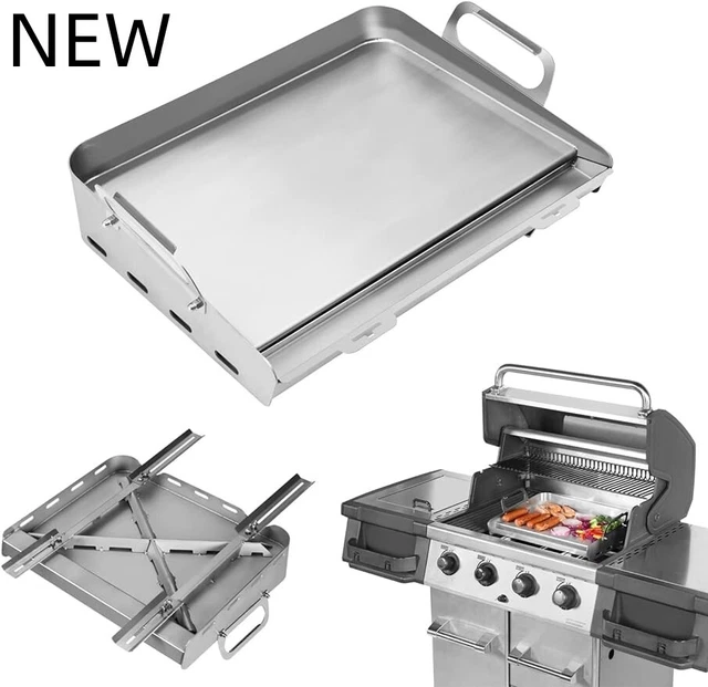 Griddle for Gas Grill & Stove Top, Stainless Steel Flat Top Grill, NEW