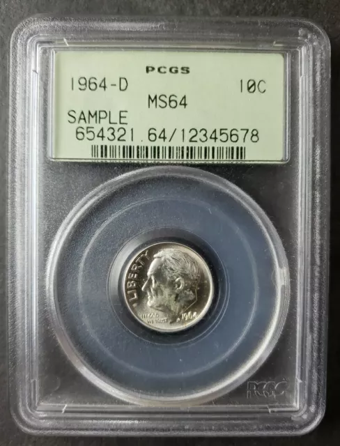 1964 D 10c Roosevelt Silver Dime PCGS MS64