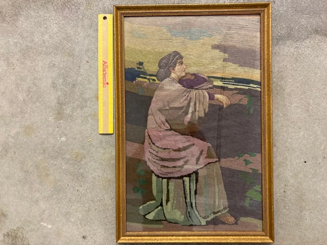 Extremely Old Textile Framed