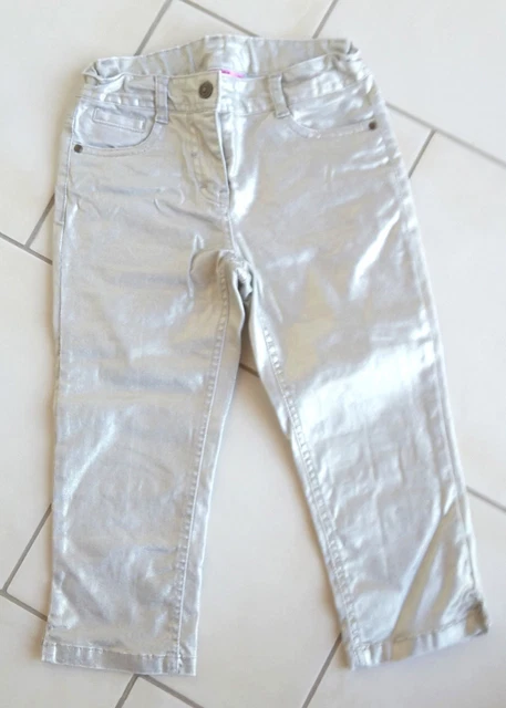 Pantalon Court (bermuda) Fille C&A - Taille 8-9 Ans, Blanc, Occasion Très Bon état