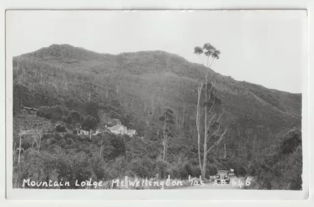 Australia TASMANIA TAS Mt Lodge Hotel MT WELLINGTON Bester No.646 postcard 1940s