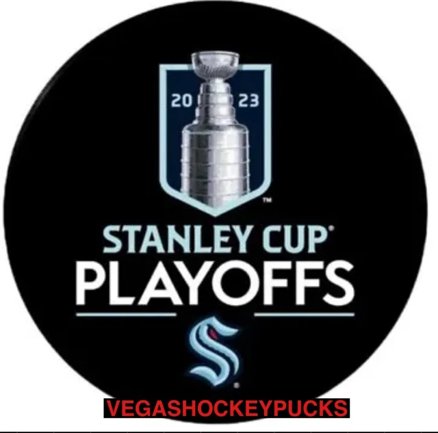 SEATTLE KRAKEN 2023 Stanley Cup Playoffs Lock Up Puck **Presale** 9.99
