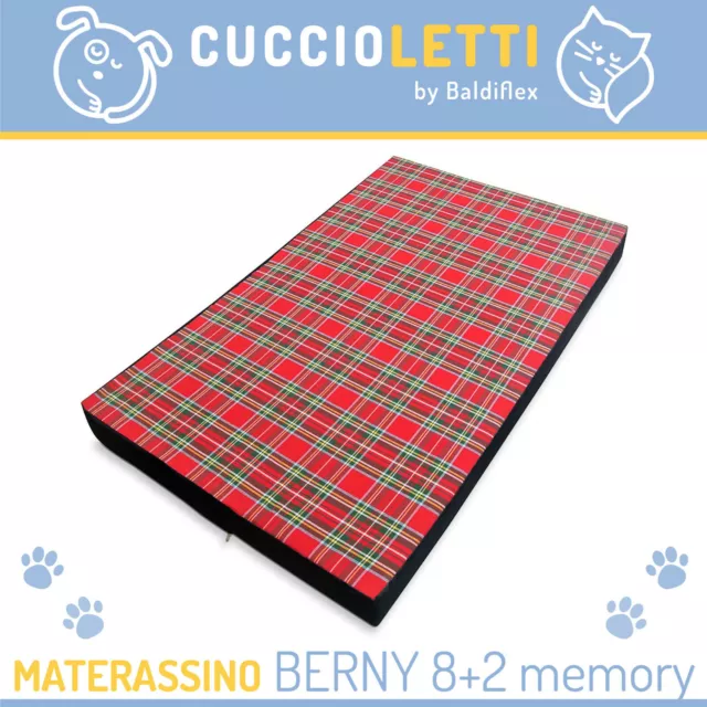 Cuccia Letto Per Cani Gatti Morbida Cuscino Materassino Cane Gatto Berny 8+2 Cm