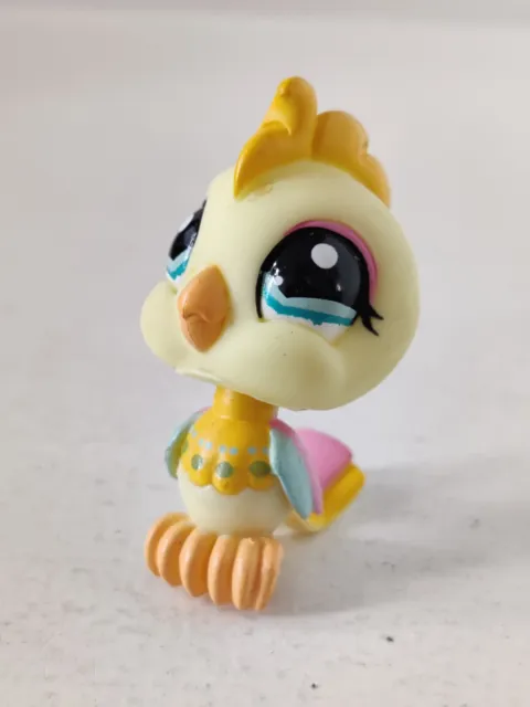 Hasbro 2006 LPS Littlest Pet Shop uccellino cacatua giallo #1452 spedizione gratuita