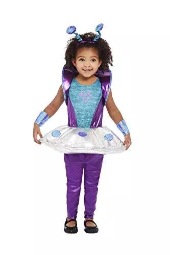 Smiffys Toddler Alien Costume, Silver  (Size T1)