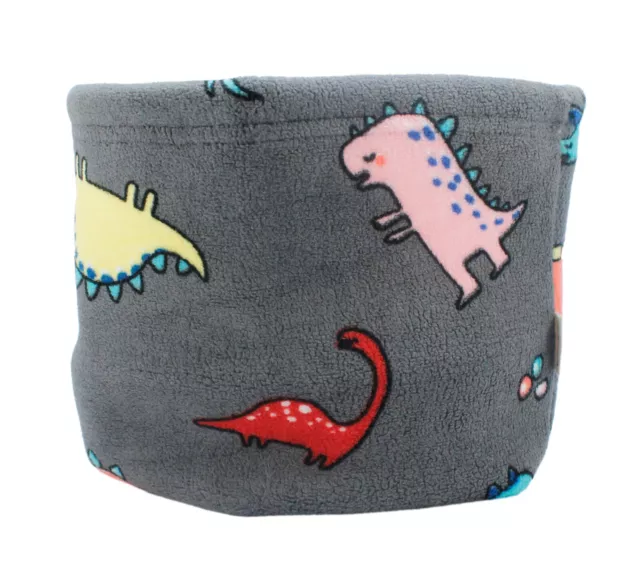 Boys Girls Fleece Snood Neck Warmer Winter Dinosaur Animal Tube Buff Scarf 5-12Y 2