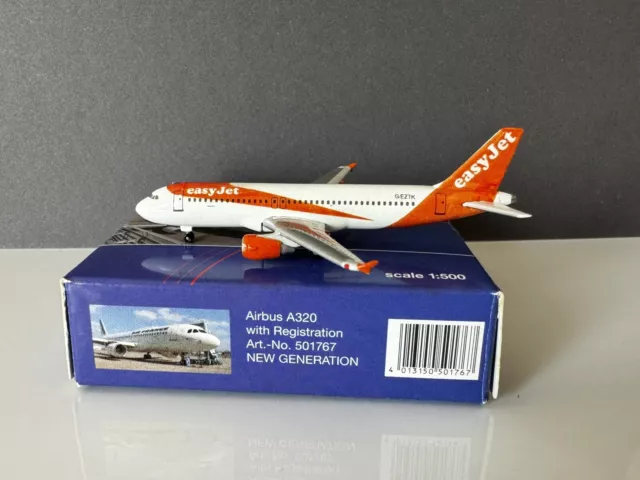 Custom: EasyJet Airbus A320 1:500 - Herpa Wings Grundmodell