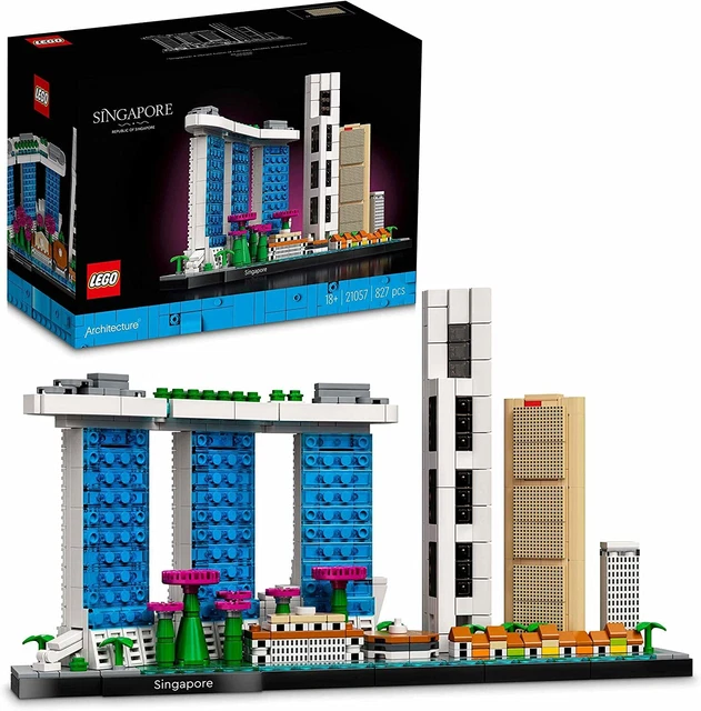 LEGO 21057 Architecture Singapur Lot De Construction Créative pour Adultes