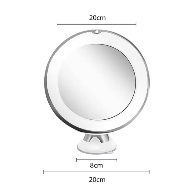 Schmink Spiegel mit LED Beleuchtung Kosmetik Spiegel Licht beleuchtet 10 fach