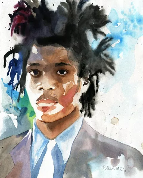 Giclee Print Basquiat Art Painting Artist African American Black Portrait Man