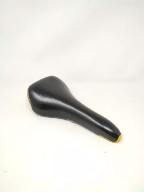 vintage sellino saddle selle Italia Tri Matic bici bike pelle nero black