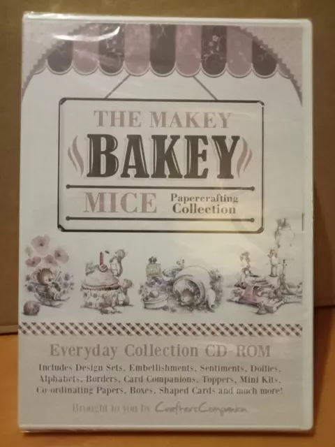 Nuevo Sellado - Crafters Companion - Colección Cotidiana CD-ROM The Makey Bakey ratones