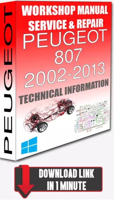 Service Workshop Manual & Repair PEUGEOT 807 2002-2013 +WIRING | FOR DOWNLOAD