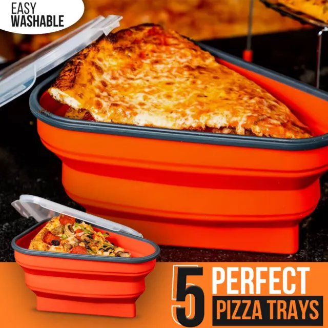 Ultimate Pizza Pack Storage Container Reusable Foldable Portable Microwavable!