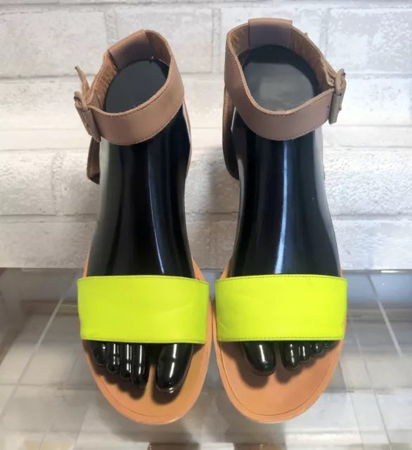 Maison Martin Margiela MM6 Neon Strap Sandals Size 38