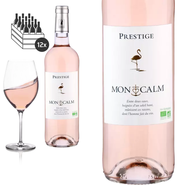 12er Karton 2023 BIO Gris des Sables PRESTIGE von Domaine de Montcalm - Roséwein