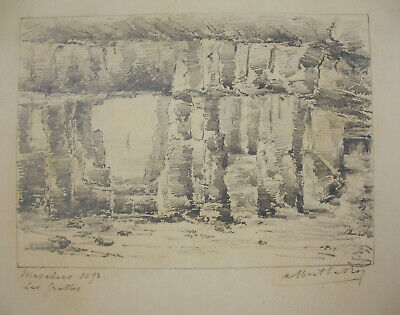 Albert el Roy 1893 Los Cuevas Del Regulus Para Meschers Sobre Gironde Original