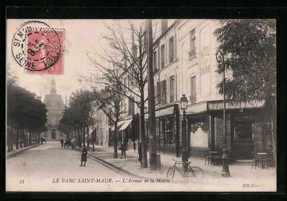 CPA Le Parc Saint-Maur, L'Avenue de la Mairie 1905