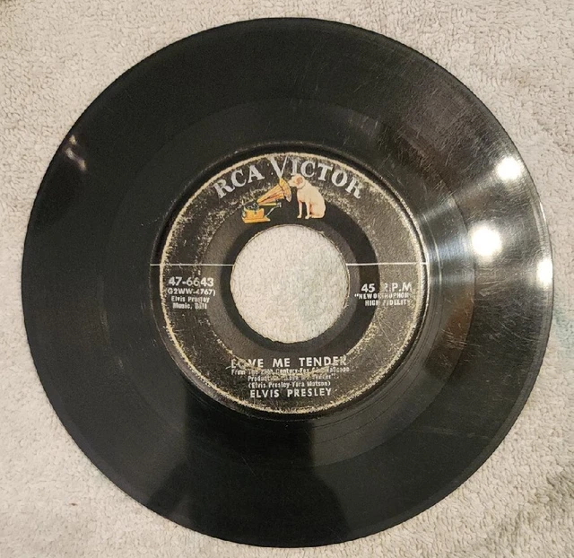 Elvis Presley- Love Me Tender / Anyway You Want Me 45 Vinyl RCA VICTOR