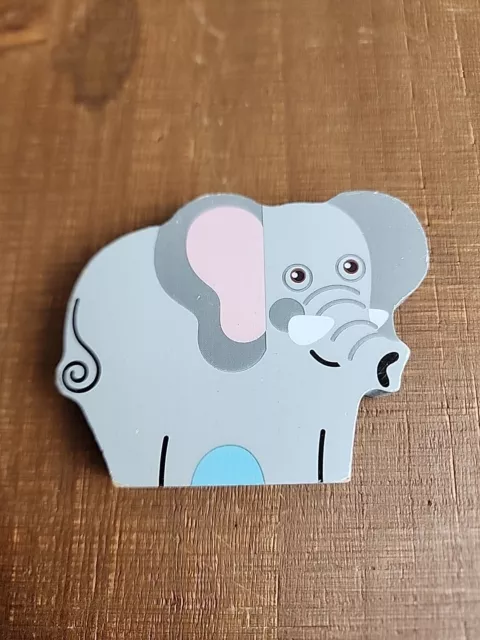 Replacement Puzzle Piece ONLY for Melissa and Doug Wood Block Zoo Elephant Grey