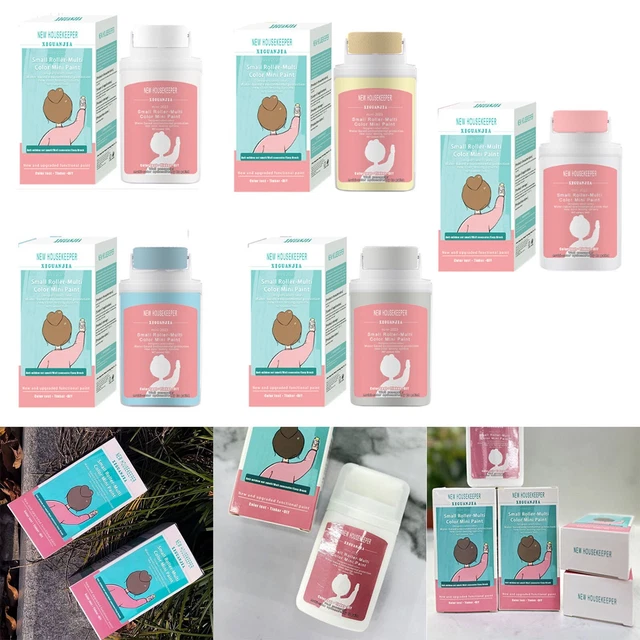 Kit colore parete resistente all'umidità multicolore ristrutturazione spazzola a rullo piccola