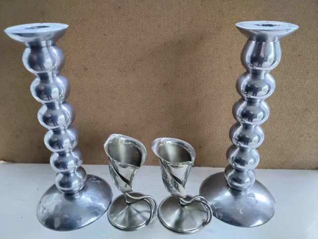 Vintage Large English Silver Plated Ornate Candlestick & 8 Sconce Candlelabra