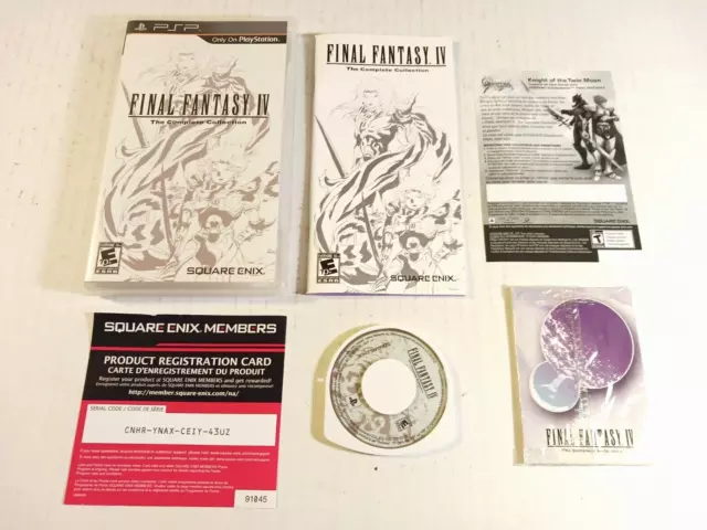 Final Fantasy IV The Complete Collection SONY PSP Tested RPG Rare Square Enix