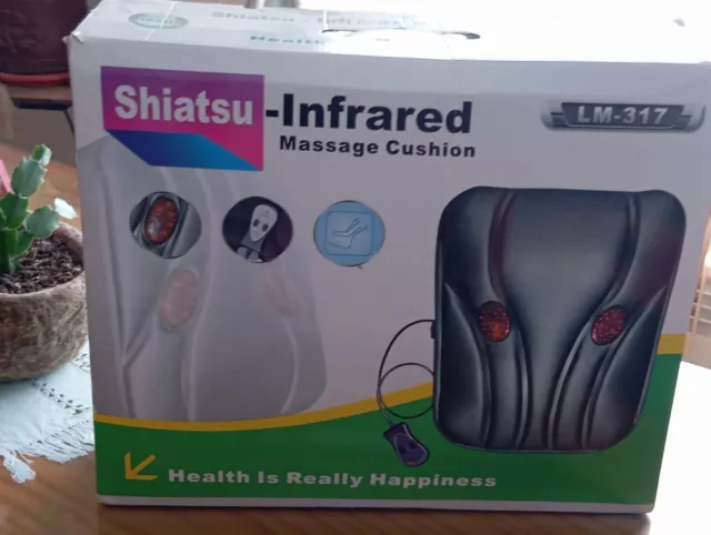 Cojín de Masaje Shiatsu Infra Multi Función Con Infrarroja