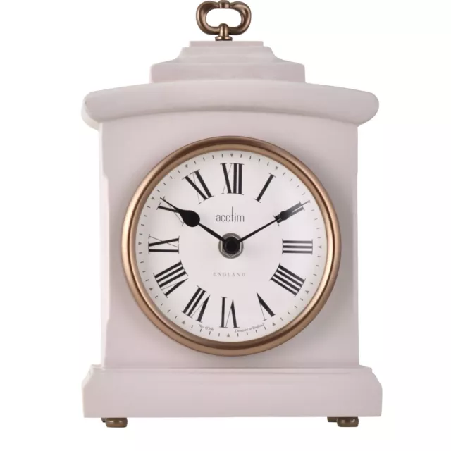 Acctim Heyford Mantel Clock Quartz Wooden Case Energy Efficient Movement