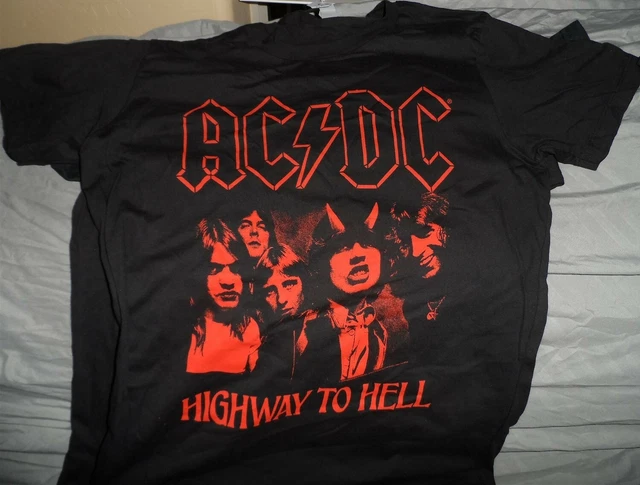 AC/Dc - Affliggere Highway To Hell Donna T-Shirt Grande