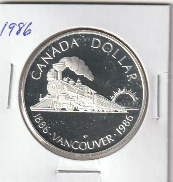 Canada 1986 $1.00 Silver Proof (Vancouver 100th. Ann.)