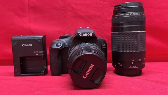 Canon EOS Rebel T6 18.0MP Digital SLR Camera with 18-55 mm and 75-30 (SS2101163)