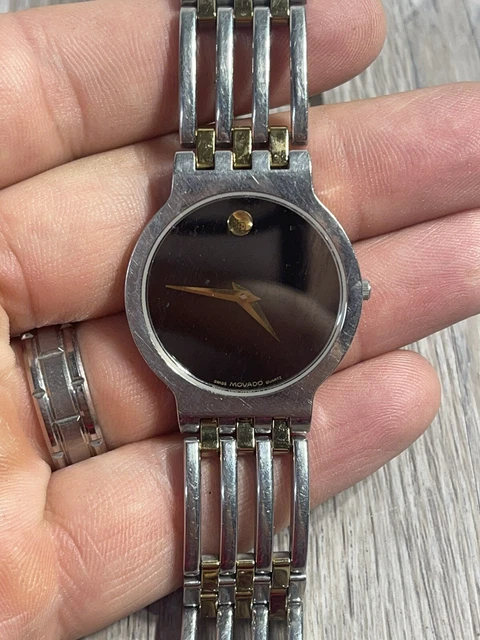 Movado Due Toni Vintage Donna Cristallo Zaffiro. NSN