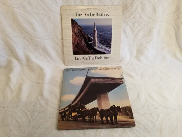 2 LP Lot ~ The Doobie Brothers ~ Livin' On The Fault Line & The Captain And Me