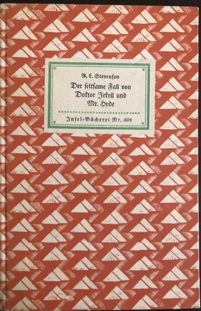 INSEL-BÜCHEREI Nr. 301 (2), Stevenson, R. L., ..Dr Jekyll und Mr. Hyde,  EA 1930
