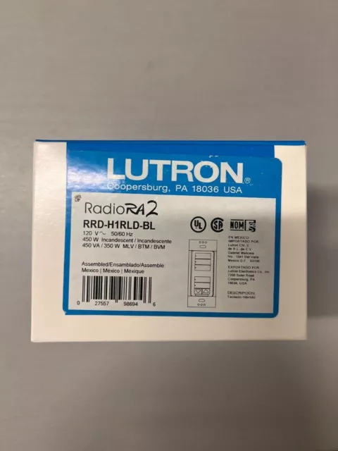 LUTRON Radio RA2 RRD-H1RLD-BL (BRAND NEW AND UNUSED)