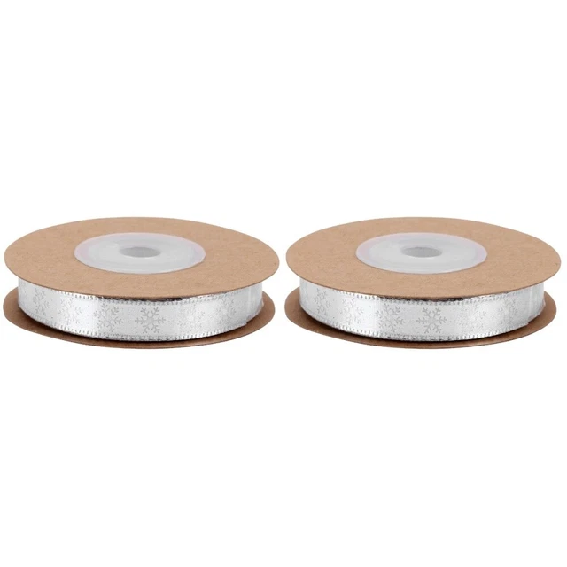 christmas craft ribbon 2x Festival Geschenk Band Weihnachten Geschenk Band Shiny