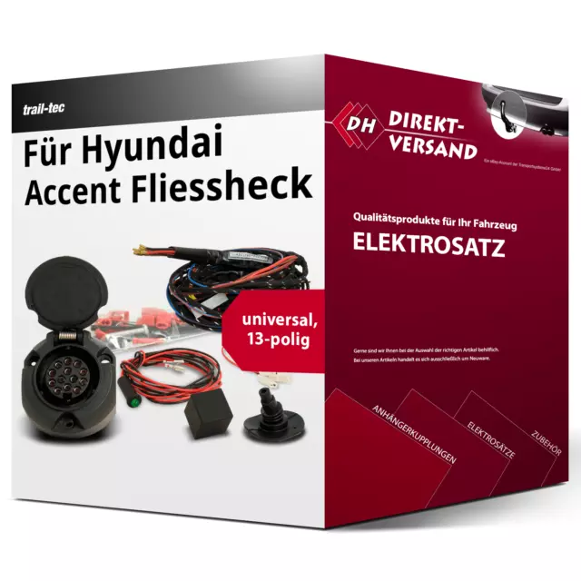 Für Hyundai Accent Fliessheck III Typ MC Elektrosatz 13polig universell neu