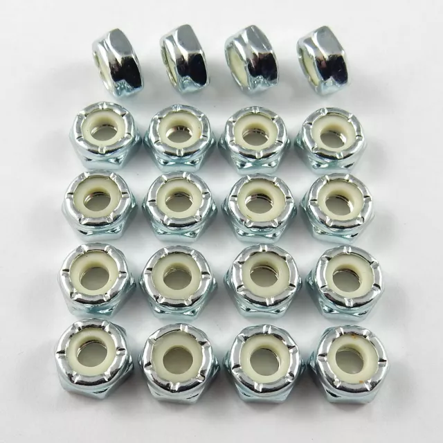 10-32 UNF THIN NYLON LOCKNUT - 20 PK, Sprintcar Wingless Sprint Nylock Nuts