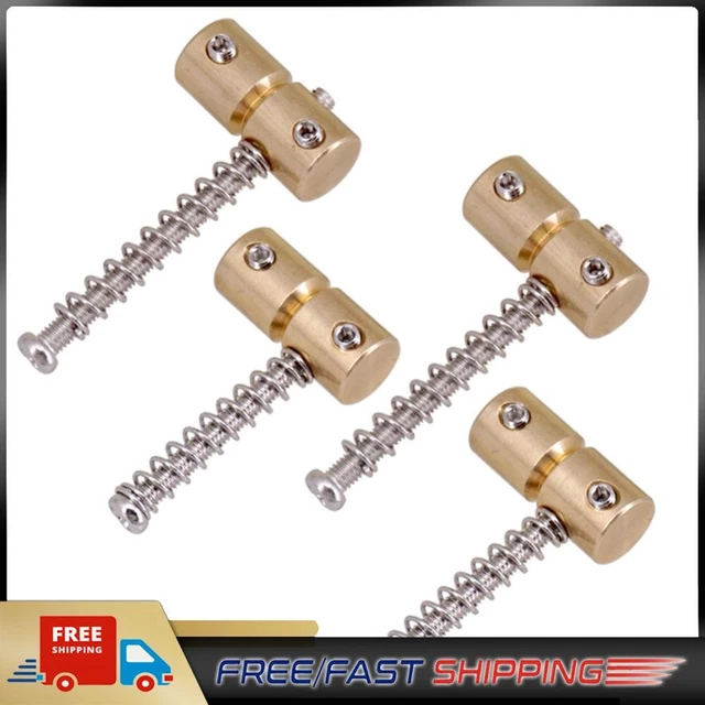 4pcs Brass Guitar Bridge Saddles for Electric Guitar Bass Bridges Replacement
