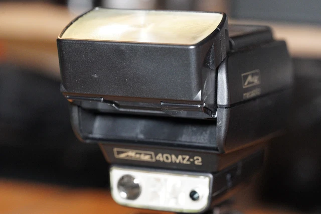 Metz Flash 40 MZ-2 With SCA 300 One Contact Adapter For Film Cameras. Tested. 3