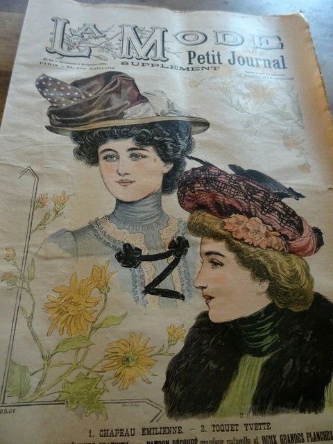 Ancienne Revue La Mode Du Petit Journal N°43 1899 Avec Patron Robe Fillette - Occasion