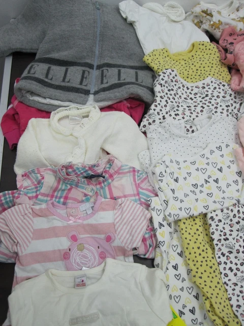 Baby Girl Clothing Bundle Size 3-6 Months Job Lot Pink White Disney 2